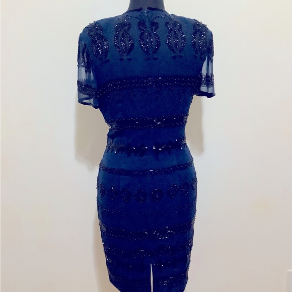 Vie by Victoria Royal Silk Beaded Dress - Picture 2 of 15